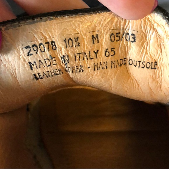 BOSTONIAN ITALIAN LEATHER BLACK SIZE 10.5 MEN SHOE - Picture 8 of 8